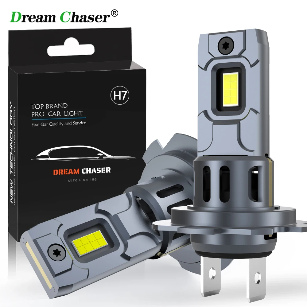 Dream Chaser 20000LM Mini H7 LED Headlight Bulb Wireless 120W CSP for Car Headlamp Auto Diode Lamps H7 Turbo Led 12V 6500K 1