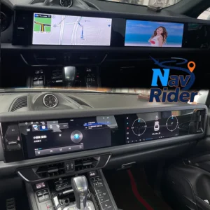 12.3+12.3" Dual Screen Carplay Android For Porsche Cayenne 2010-2017 Car GPS Navigation Multimedia Video Player Head Unit Radio 1