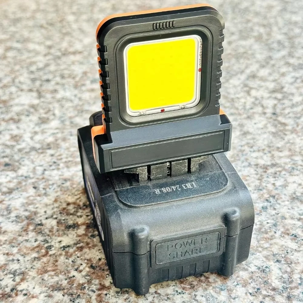 Super Bright LED Work Light Portable Long-Lasting Strong Light Supply for Night Work Light 21V Li-ion Battery Power Tool 1