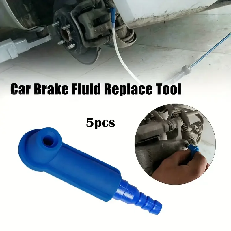 5 Pieces Brake Fluid Change Tool, Car Brake Fluid Change Tool, Pump Oil Bleed Replacement Air Kitswap Tool Connector 4